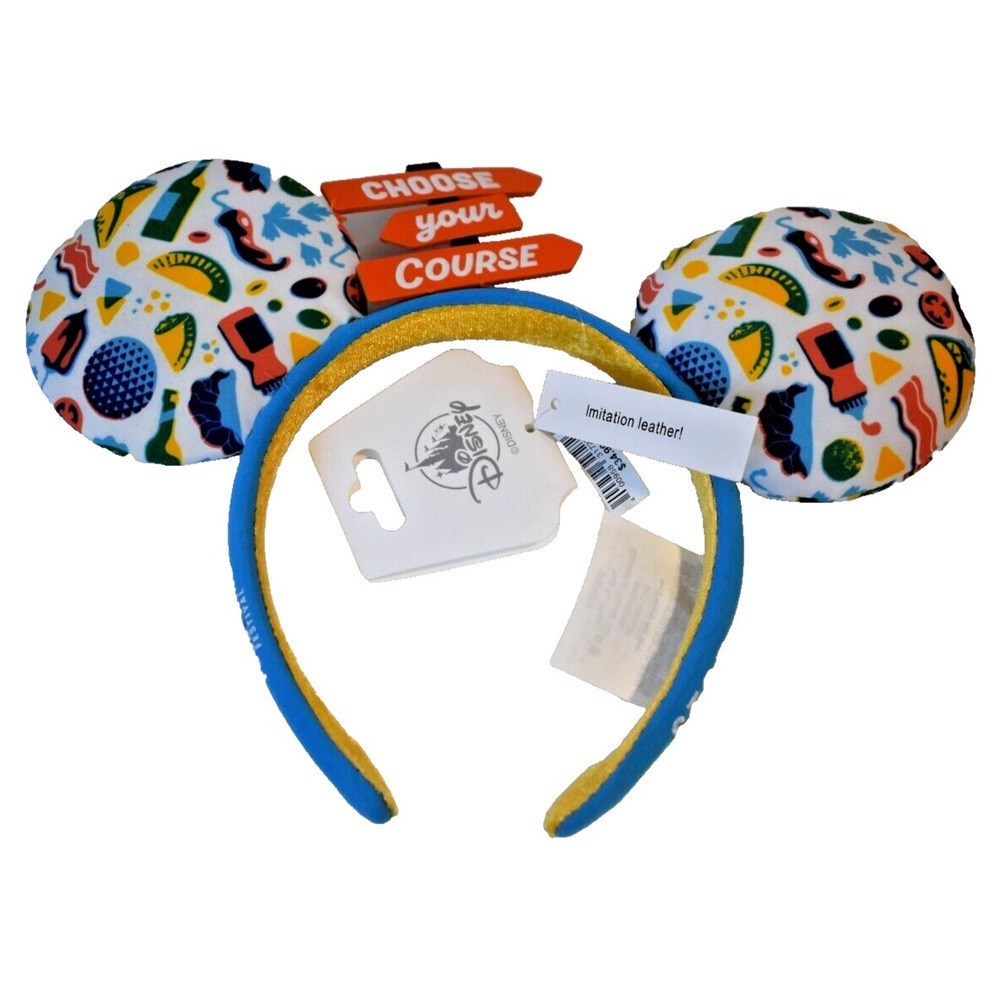 Disney Mickey Ears Epcot Food & Wine Festival Choose Your Course Headband 2023